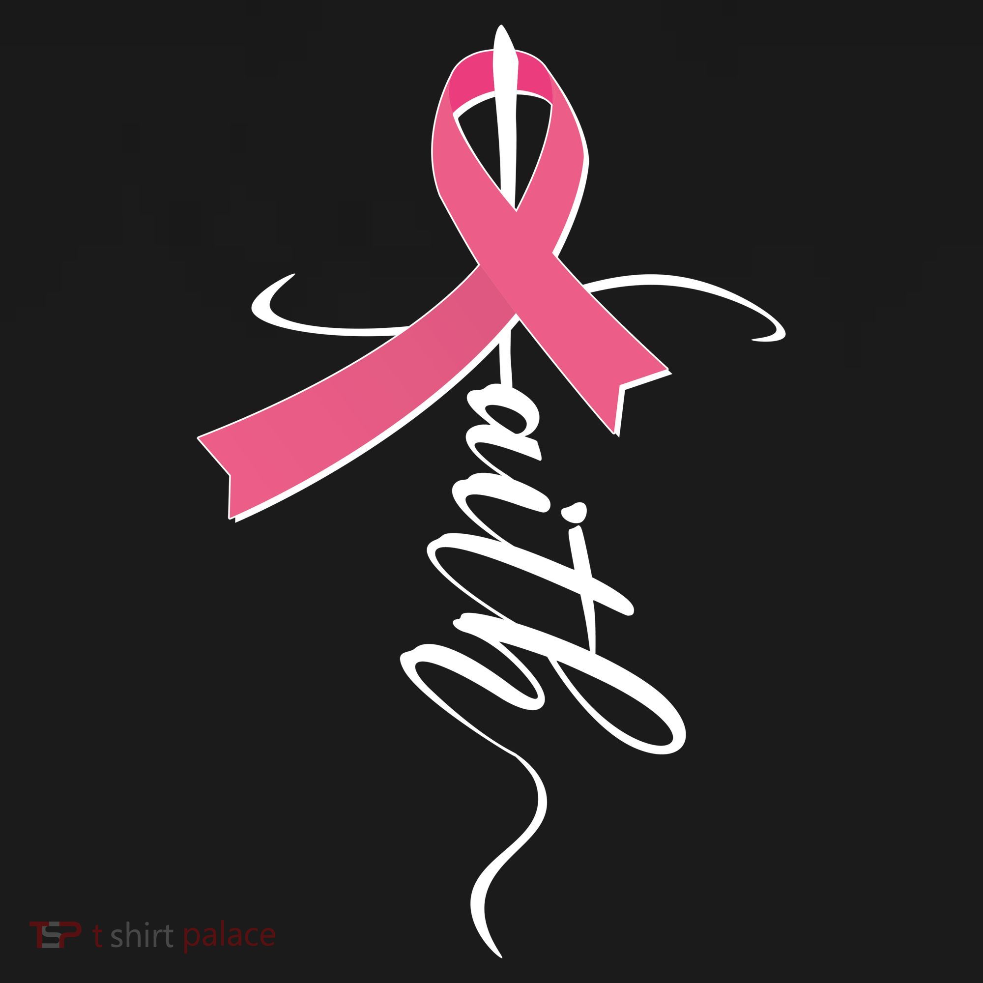 Faith Breast Cancer Awareness Ribbon Apron