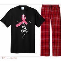 Faith Breast Cancer Awareness Ribbon Pajama Set thumb 0