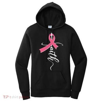 Faith Breast Cancer Awareness Ribbon Women's Hoodie