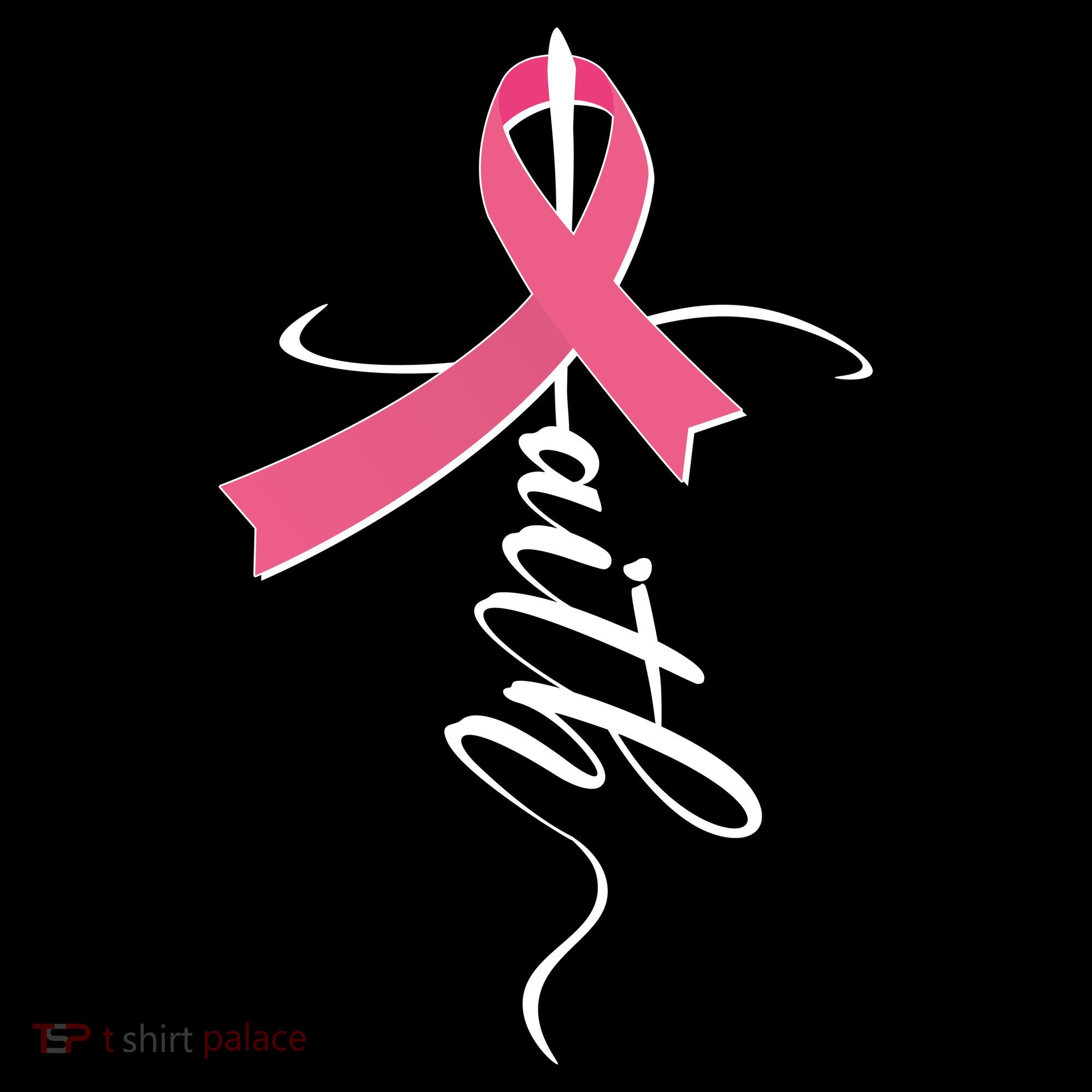 Faith Breast Cancer Awareness Ribbon Women's Hoodie