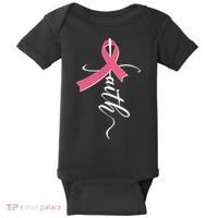 Faith Breast Cancer Awareness Ribbon Baby Bodysuit thumb 0
