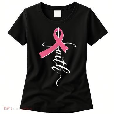 Faith Breast Cancer Awareness Ribbon Women's T-Shirt
