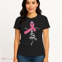 Faith Breast Cancer Awareness Ribbon Women's T-Shirt thumb 4