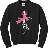 Faith Breast Cancer Awareness Ribbon Kids Sweatshirt thumb 0