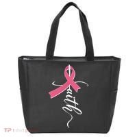 Faith Breast Cancer Awareness Ribbon Tote Bag thumb 0