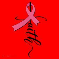 Faith Breast Cancer Awareness Ribbon Santa Hat thumb 1