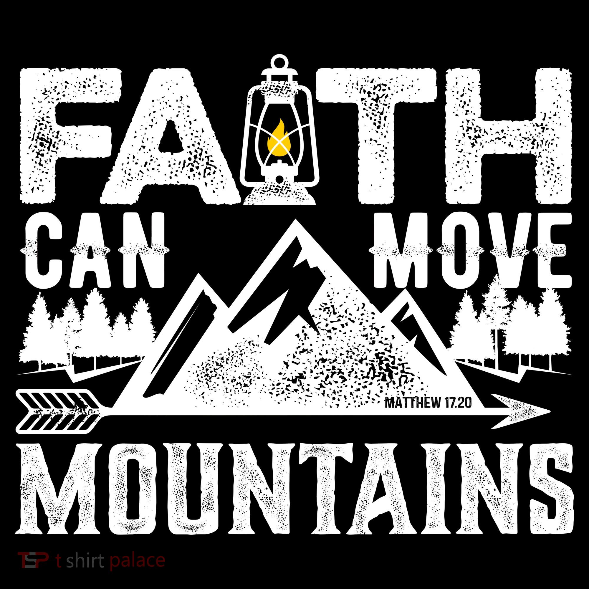 Faith Can Move Mountains - Matthew 17.20 Bible Verse Long Sleeve Shirt