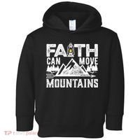 Faith Can Move Mountains - Matthew 17.20 Bible Verse Toddler Hoodie thumb 0