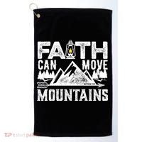 Faith Can Move Mountains - Matthew 17.20 Bible Verse Golf Towel thumb 0