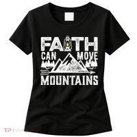 Faith Can Move Mountains - Matthew 17.20 Bible Verse Women's T-Shirt thumb 0