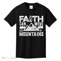 Faith Can Move Mountains - Matthew 17.20 Bible Verse Kids T-Shirt thumb 0