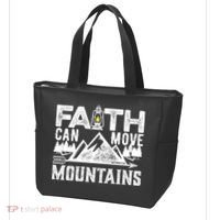 Faith Can Move Mountains - Matthew 17.20 Bible Verse Tote Bag thumb 3