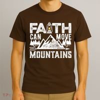 Faith Can Move Mountains - Matthew 17.20 Bible Verse T-Shirt thumb 3