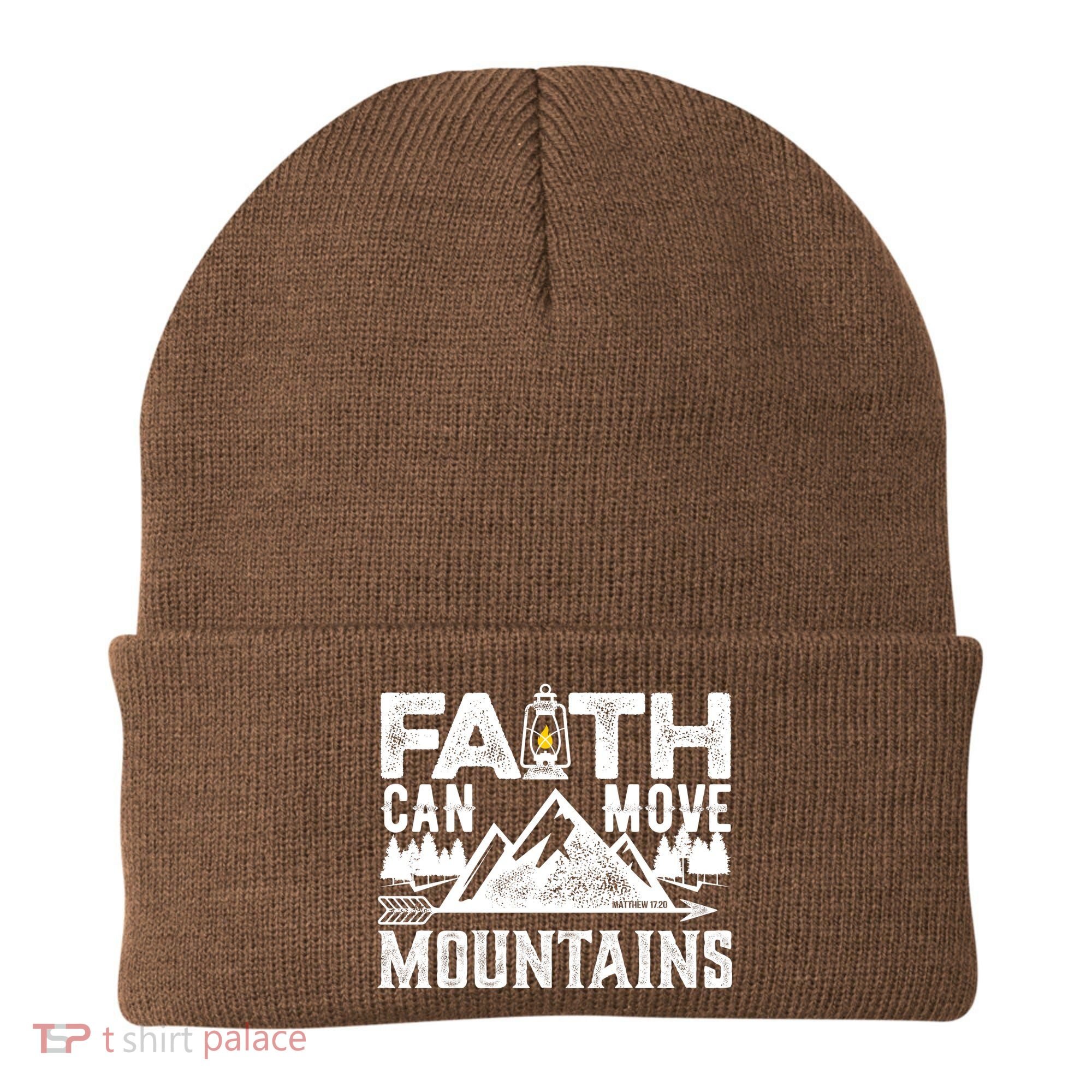 Faith Can Move Mountains - Matthew 17.20 Bible Verse Beanie