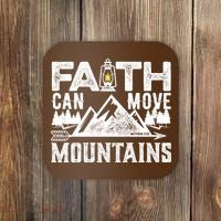 Faith Can Move Mountains - Matthew 17.20 Bible Verse Coaster thumb 0
