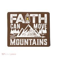 Faith Can Move Mountains - Matthew 17.20 Bible Verse Mousepad thumb 0
