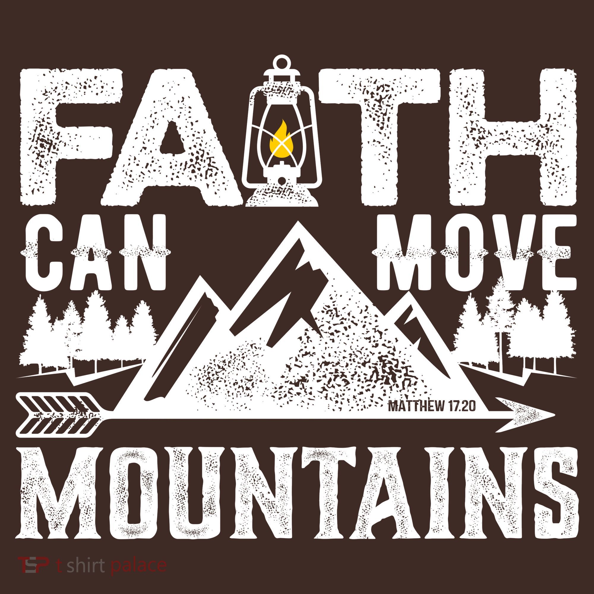 Faith Can Move Mountains - Matthew 17.20 Bible Verse Mousepad
