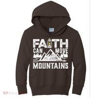 Faith Can Move Mountains - Matthew 17.20 Bible Verse Kids Hoodie thumb 0