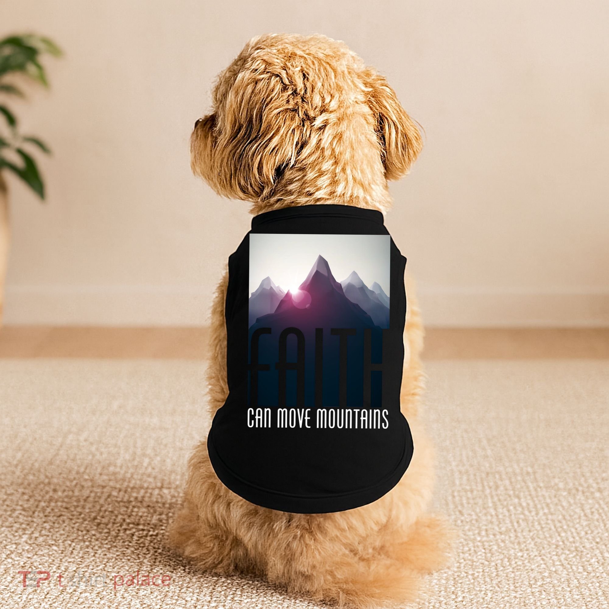 Faith Can Move Mountains Doggie Tank