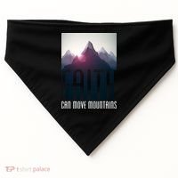Faith Can Move Mountains USA-Made Doggie Bandana thumb 0