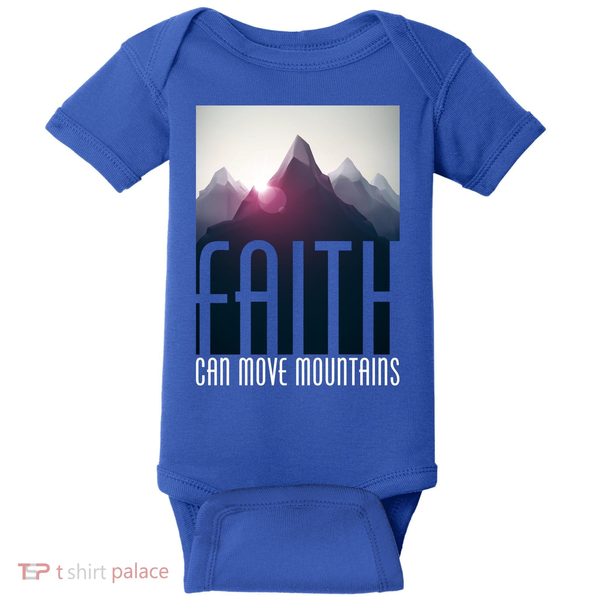 Faith Can Move Mountains Baby Bodysuit