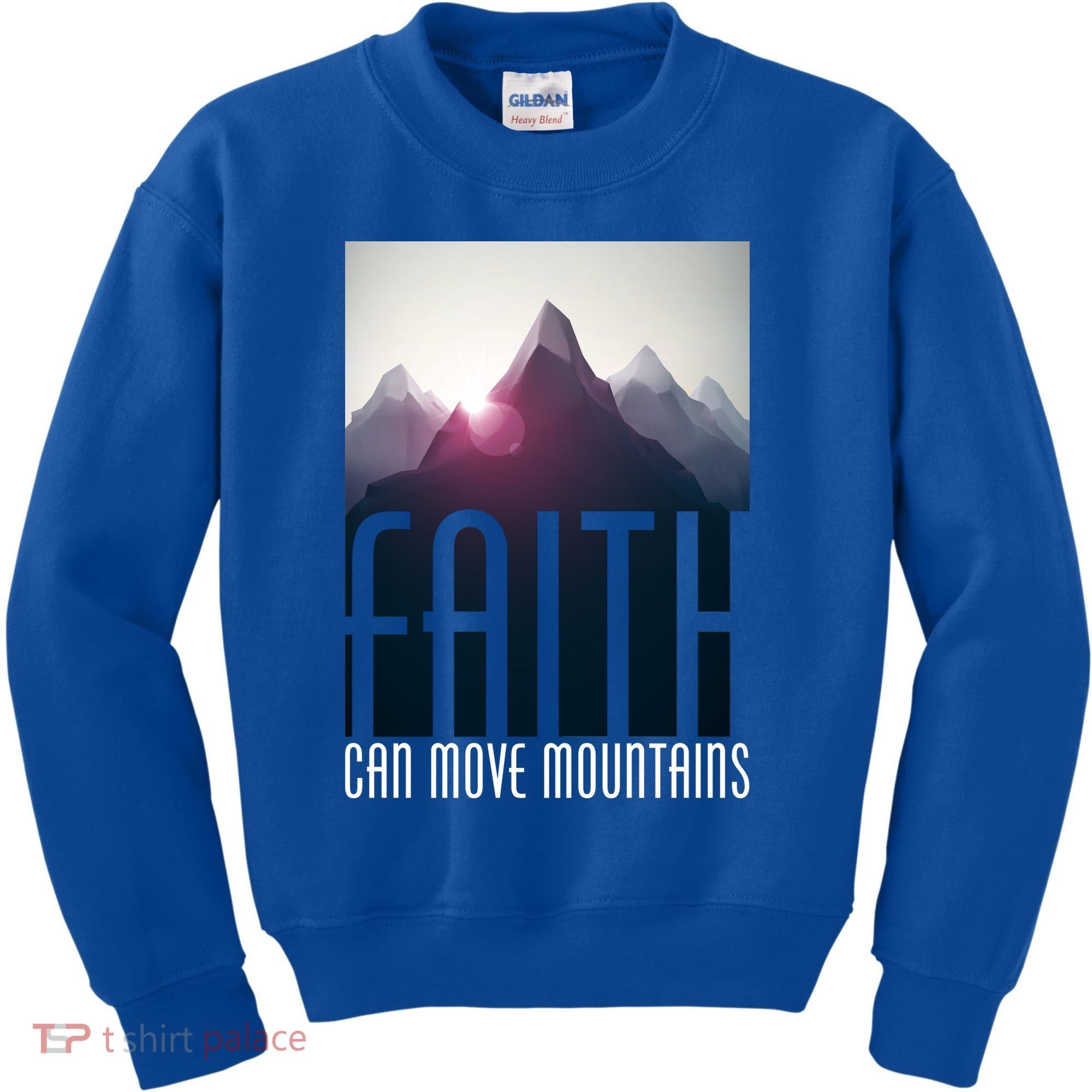 Faith Can Move Mountains Kids Sweatshirt