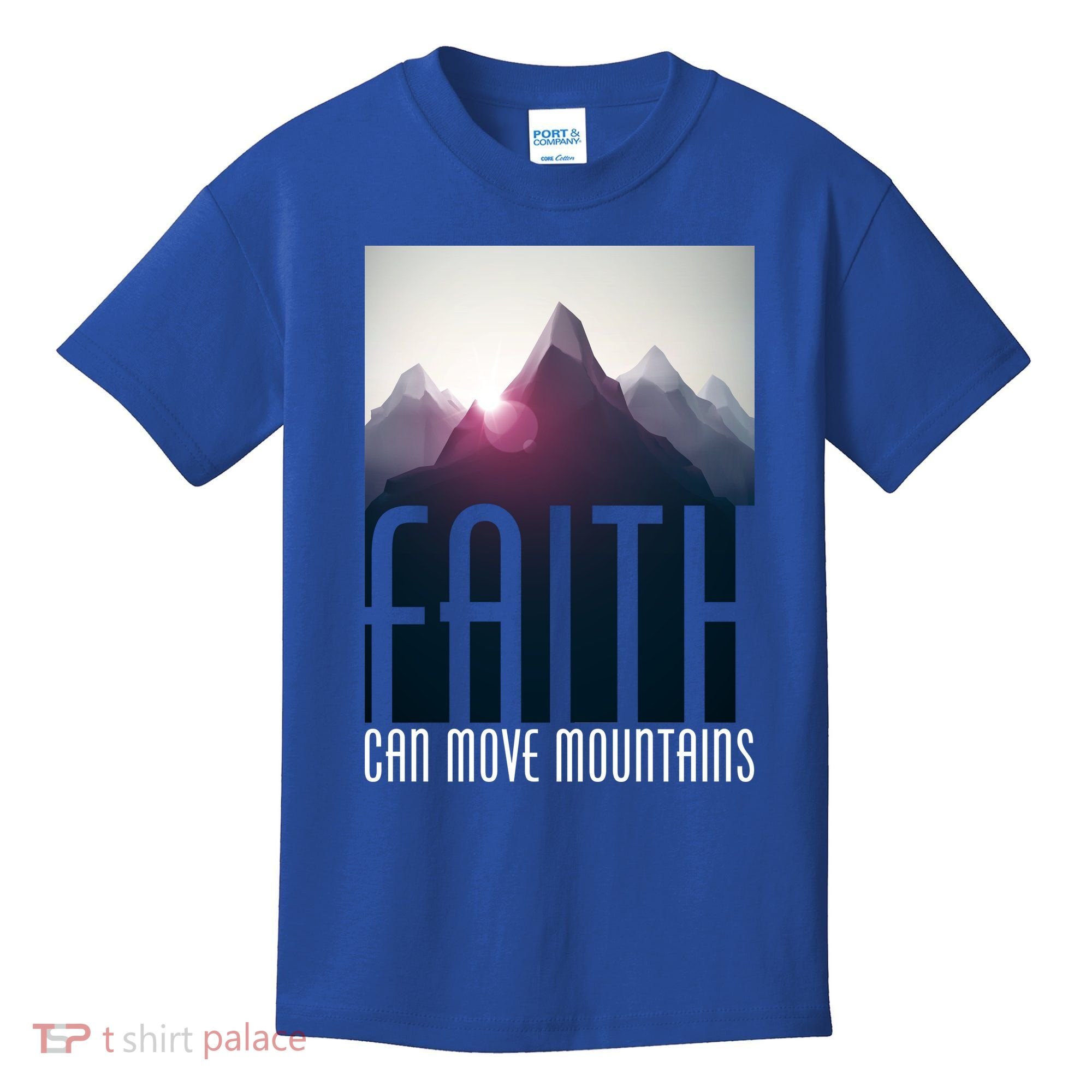 Faith Can Move Mountains Kids T-Shirt