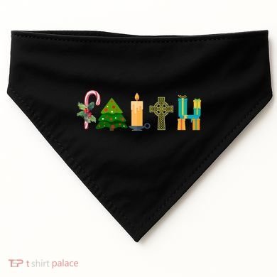 FAITH Christmas Spirit USA-Made Doggie Bandana