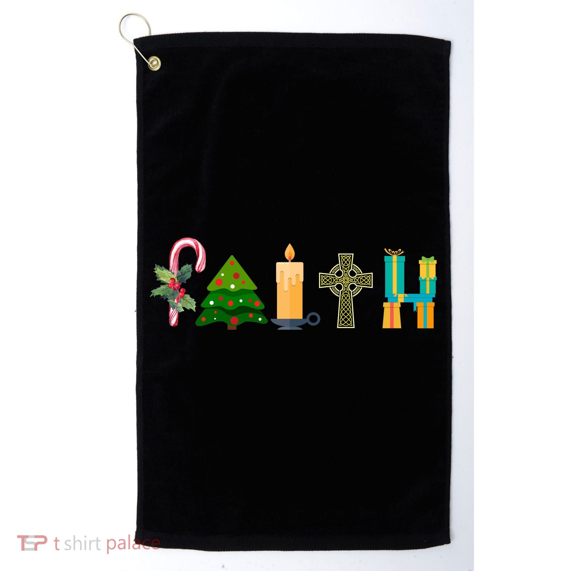 FAITH Christmas Spirit Golf Towel