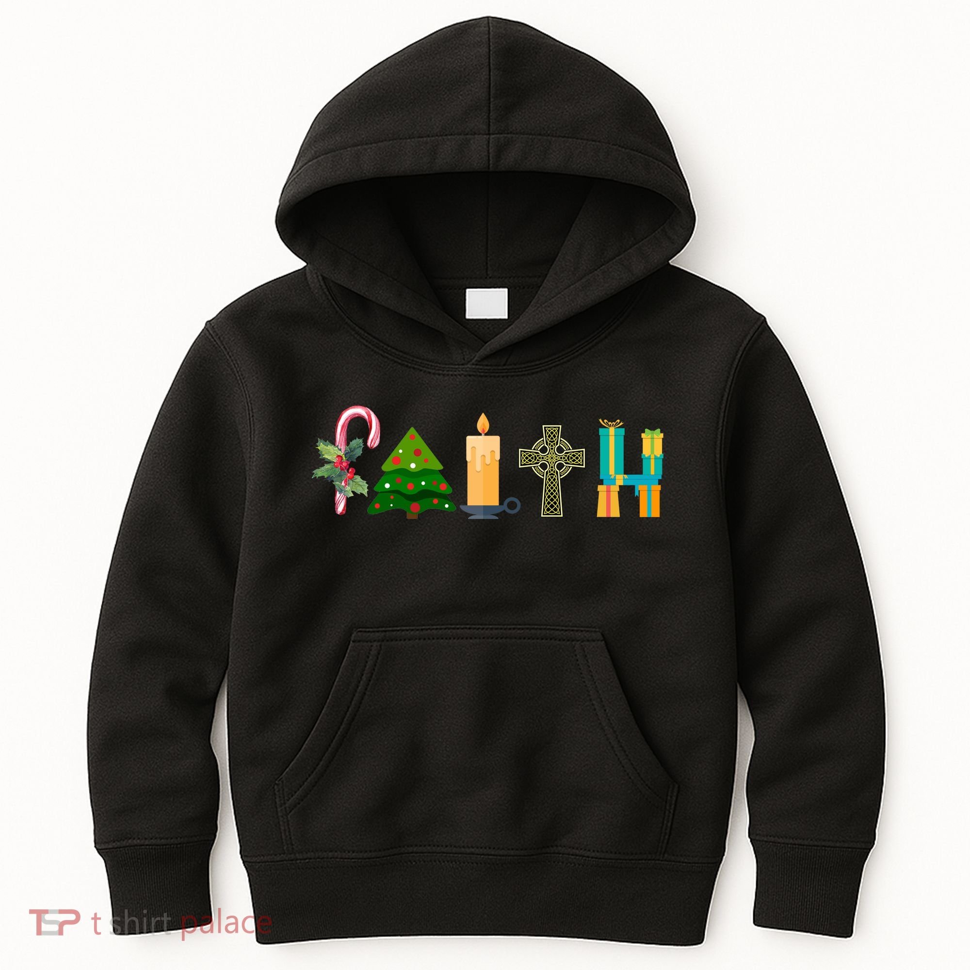 FAITH Christmas Spirit Kids Hoodie