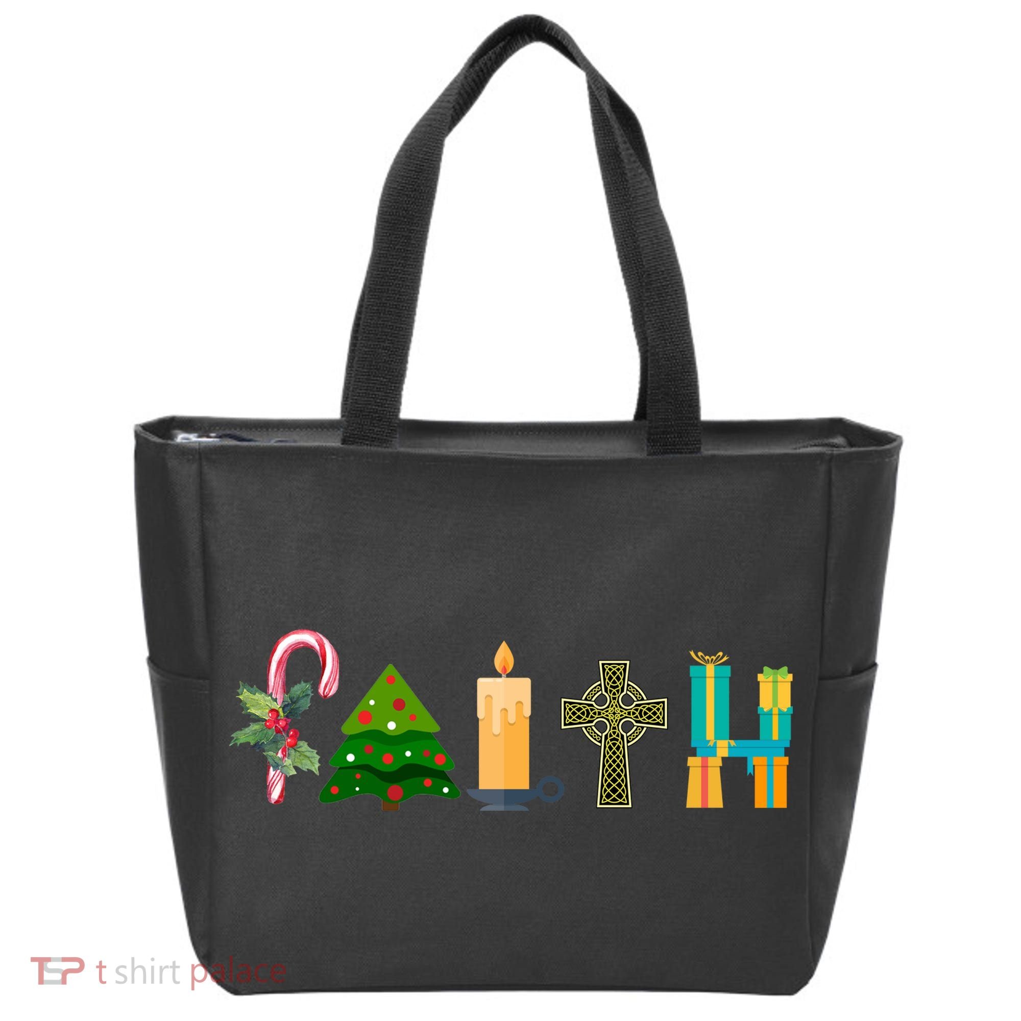 FAITH Christmas Spirit Tote Bag