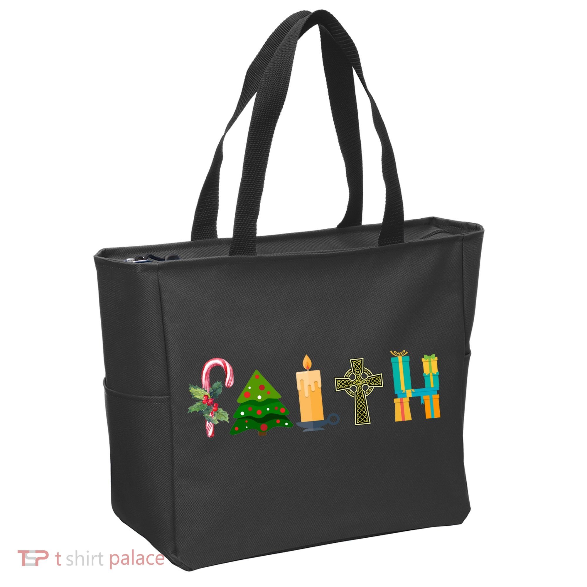 FAITH Christmas Spirit Tote Bag