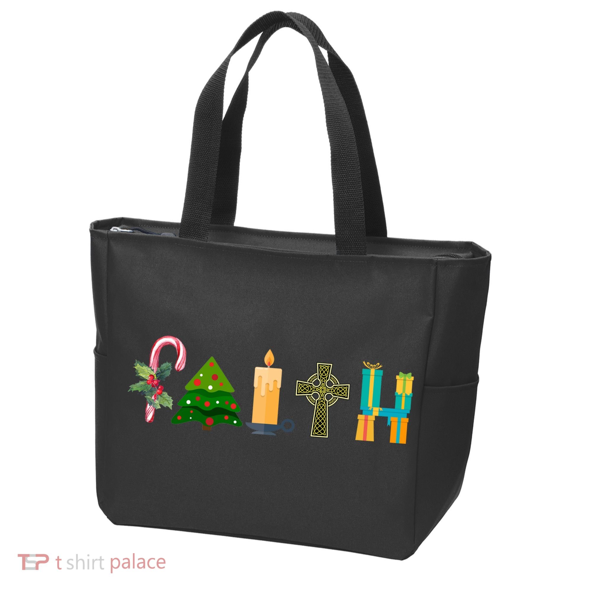 FAITH Christmas Spirit Tote Bag
