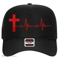 Faith Cross Heartbeat Pulse Hat thumb 0