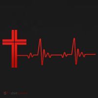 Faith Cross Heartbeat Pulse Toddler T-Shirt thumb 4