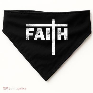 Faith Cross Logo USA-Made Doggie Bandana