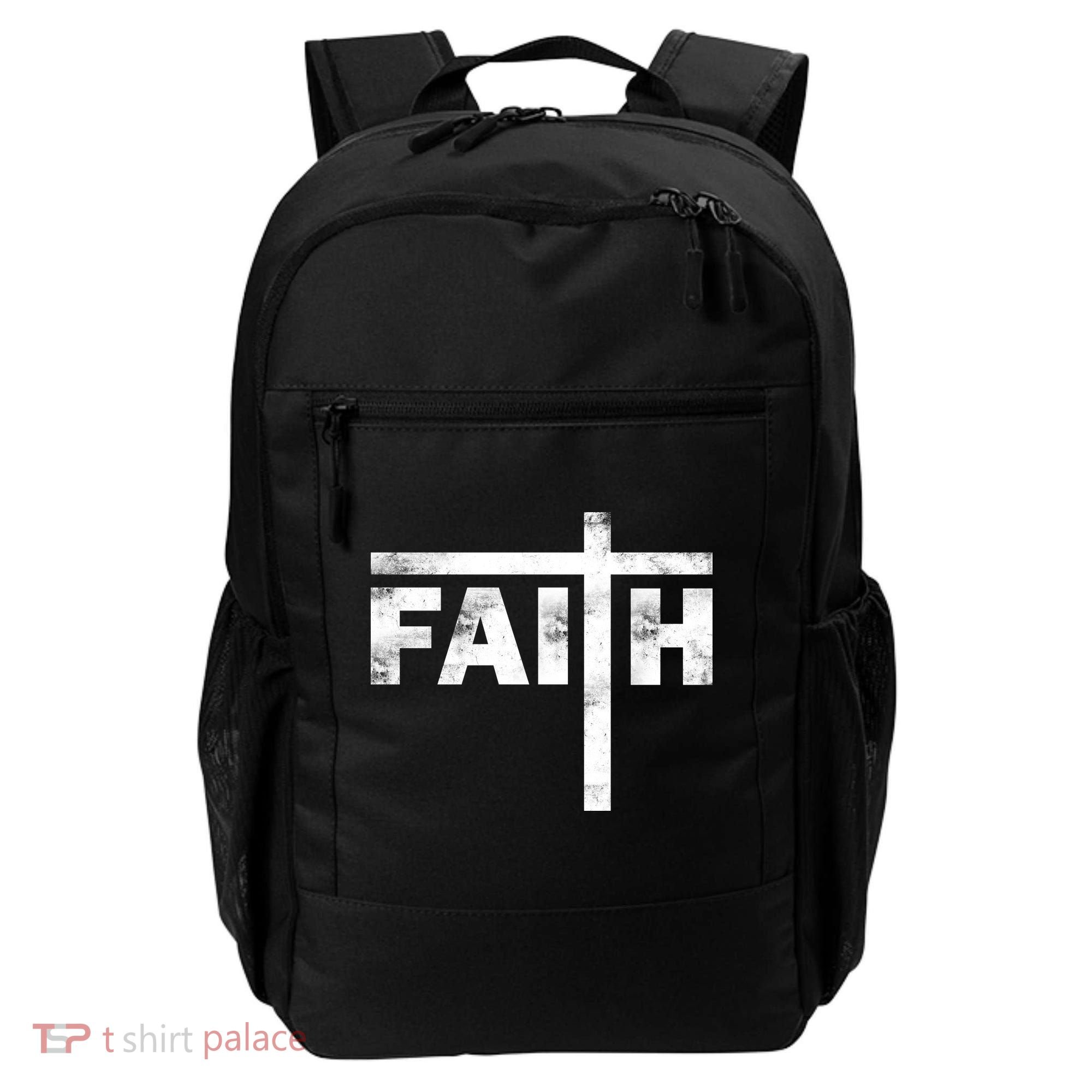 Faith Cross Logo Backpack