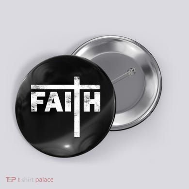 Faith Cross Logo Button