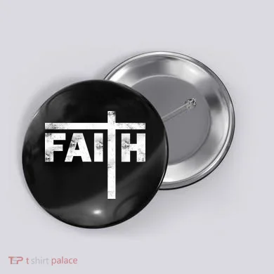 Faith Cross Logo Button