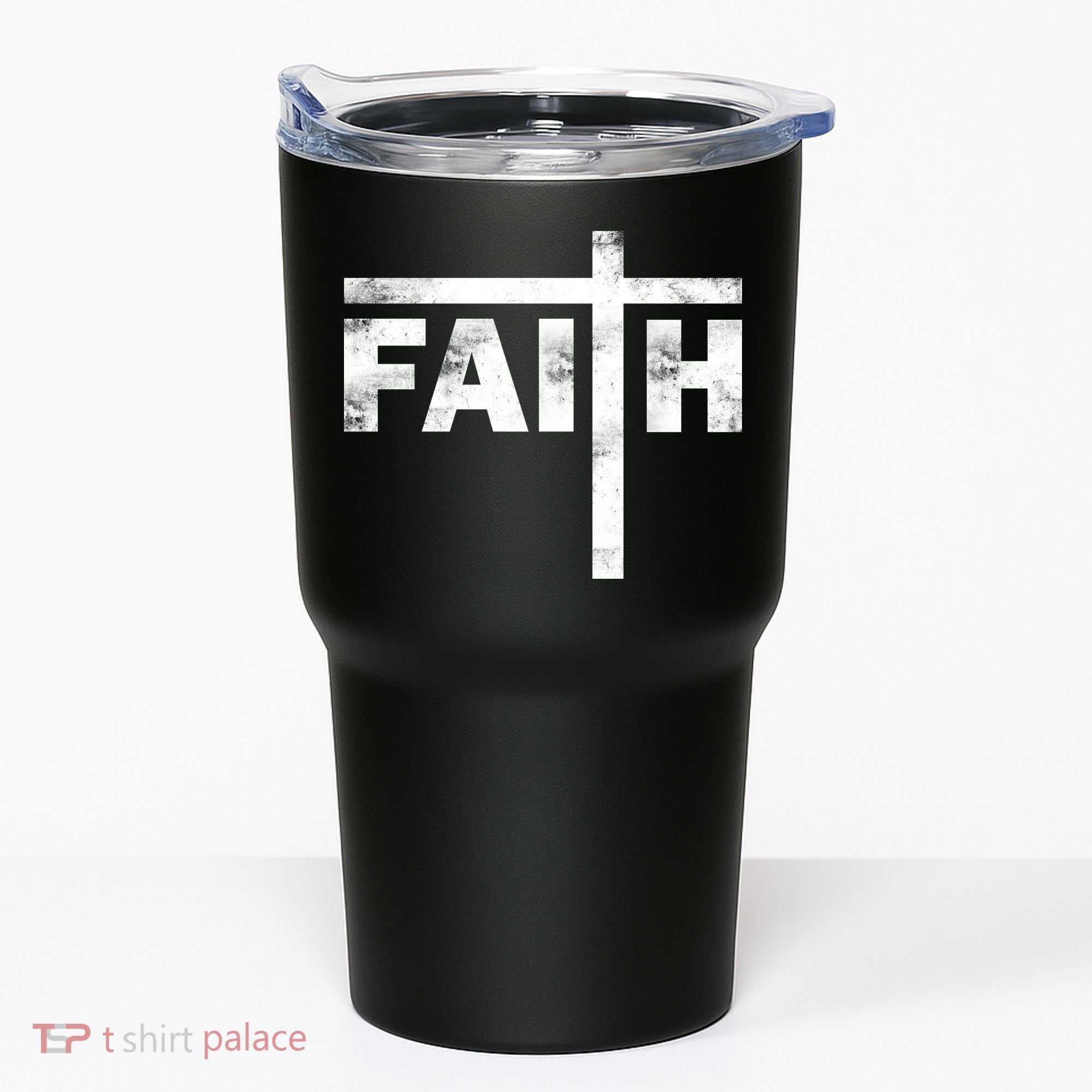 Faith Cross Logo Tumbler