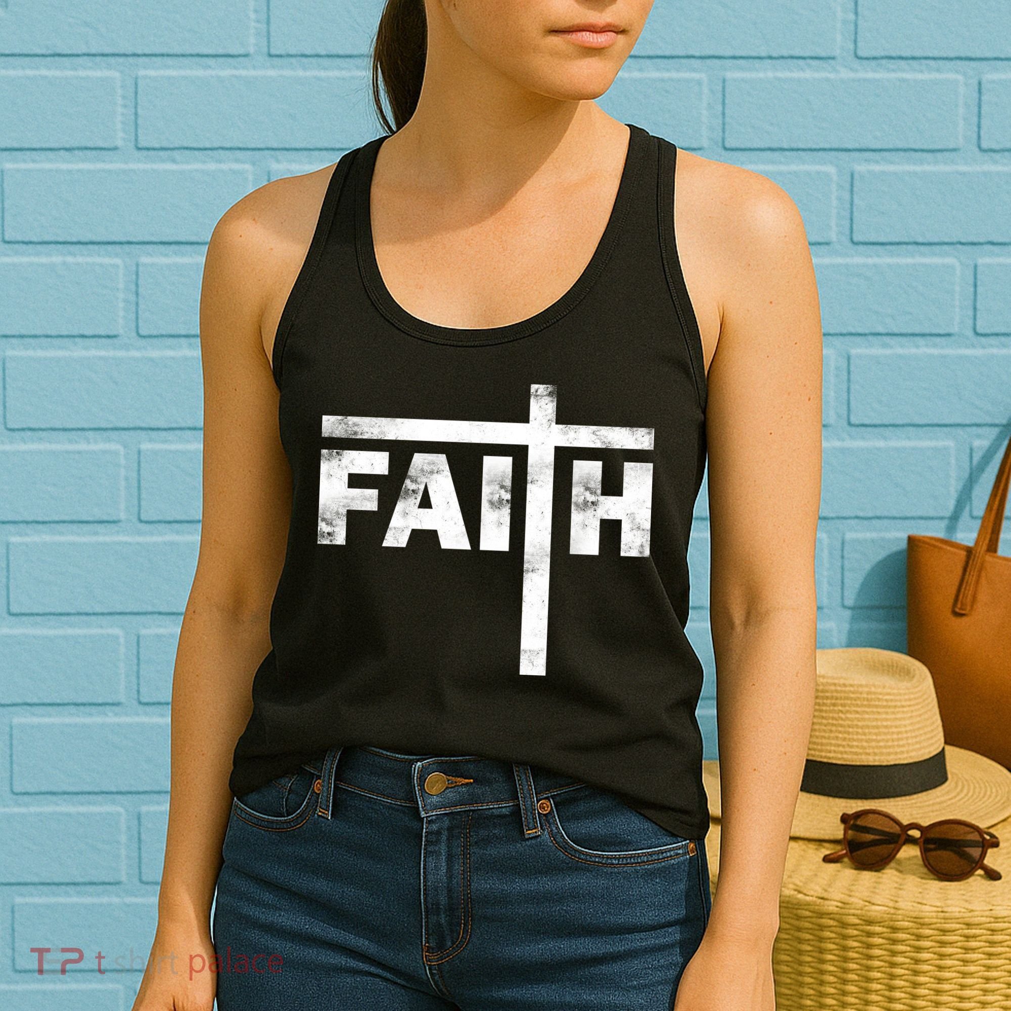 Faith Cross Logo Women's Tank Top