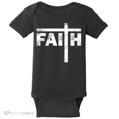 Faith Cross Logo Baby Bodysuit