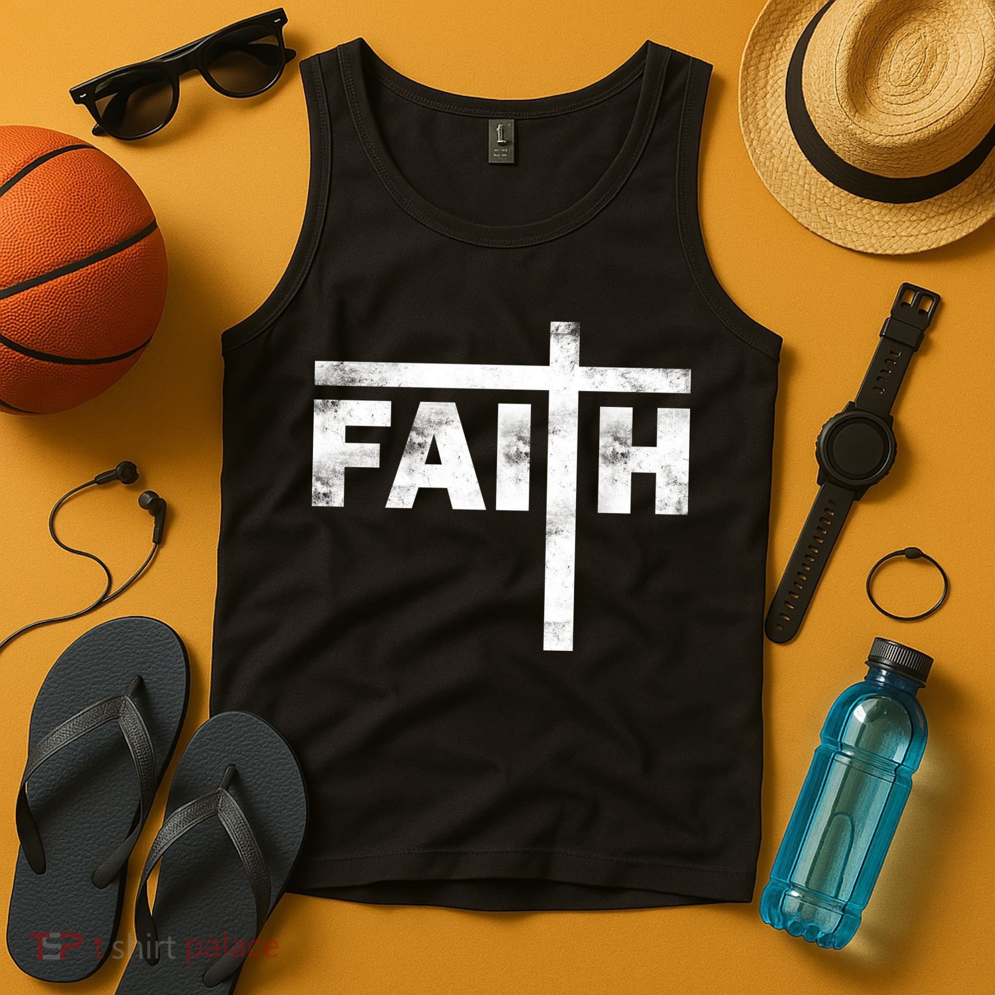 Faith Cross Logo Tank Top