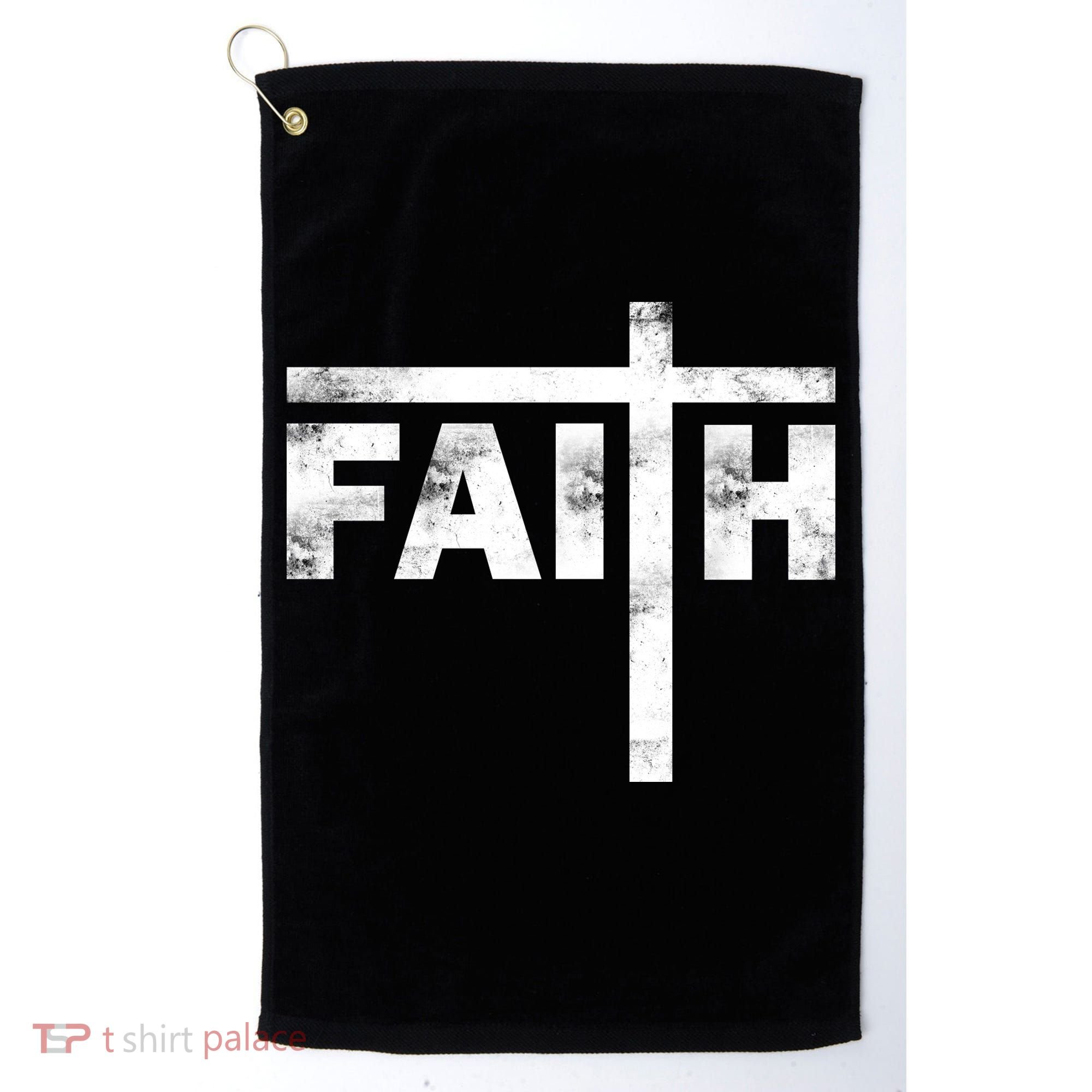 Faith Cross Logo Golf Towel