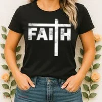 Faith Cross Logo Women's T-Shirt thumb 2