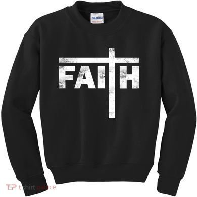 Faith Cross Logo Kids Sweatshirt