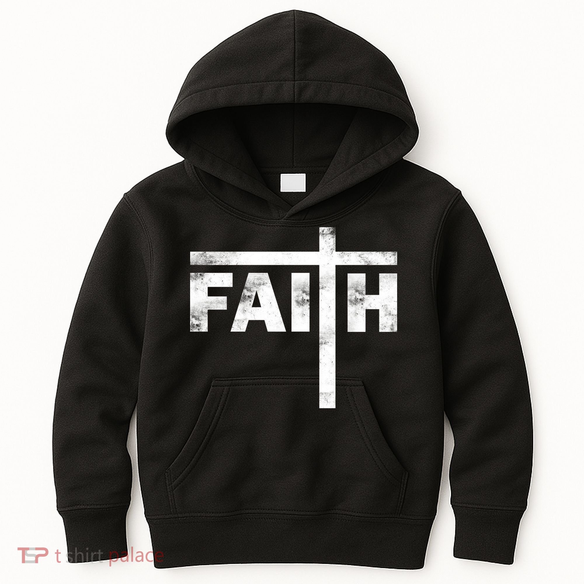 Faith Cross Logo Kids Hoodie