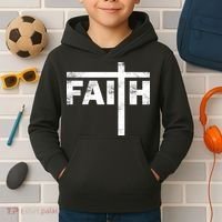 Faith Cross Logo Kids Hoodie thumb 2
