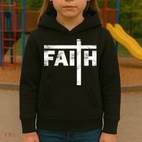 Faith Cross Logo Kids Hoodie thumb 3