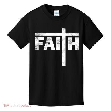 Faith Cross Logo Kids T-Shirt